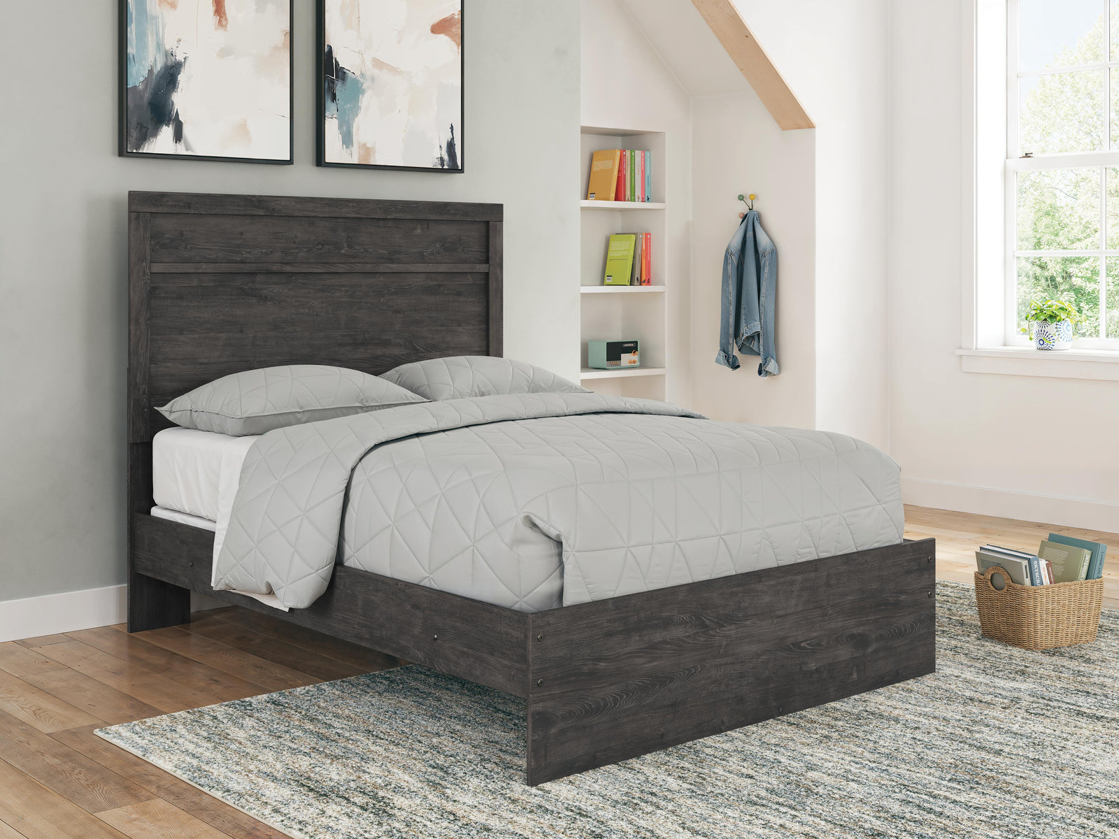 Belachime Panel Bed, Dresser, Mirror and Nightstand (B2589-SI) - Image 11