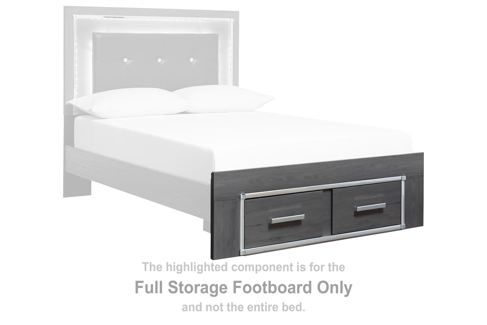 Lodanna Storage Footboard - Gray (B214-SI) - Image 2