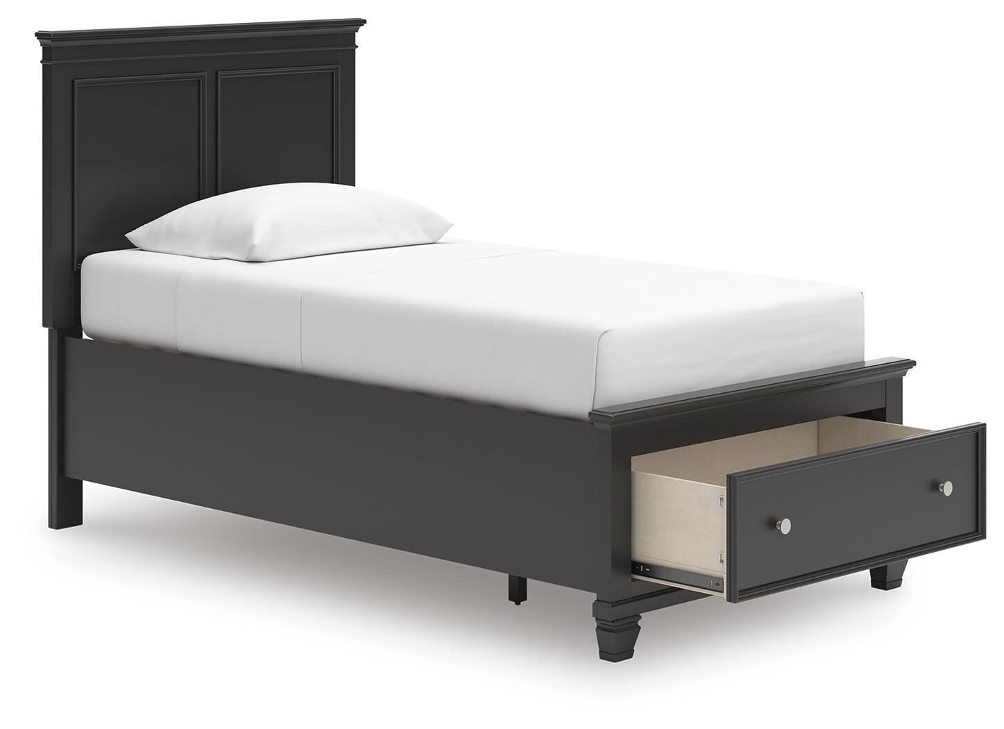 Lanolee Panel Storage Bed (Youth) - Black (B687-SI) - Image 2