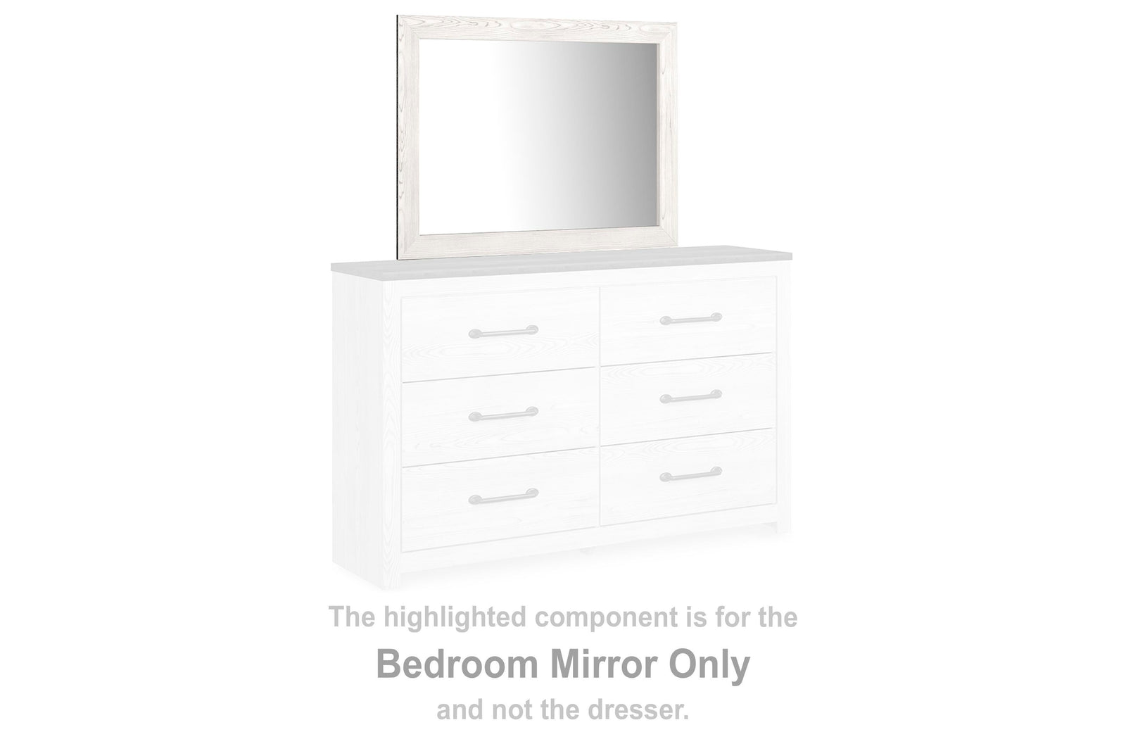Gerridan Bedroom Mirror - White/Gray (B1190-SI) - Image 3