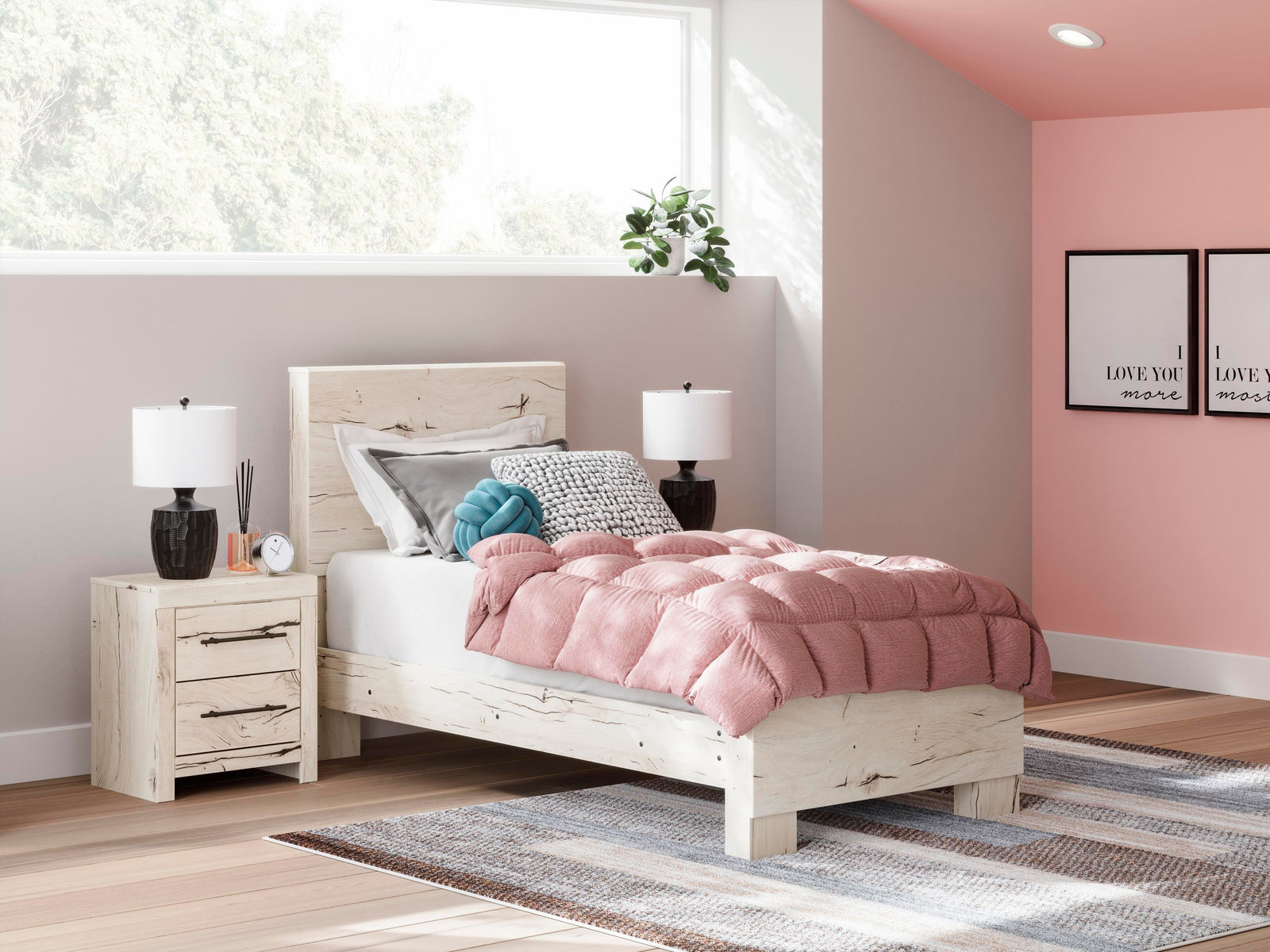 Lawroy Panel Bed, Dresser and Mirror - Light Natural (B2310-SI) - Image 15