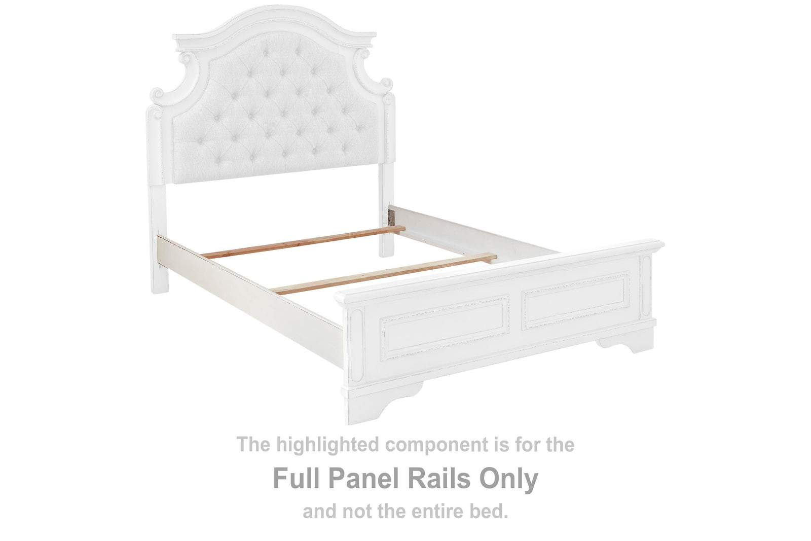 Realyn Panel Rails - Chipped White (B743-SI) - Image 2