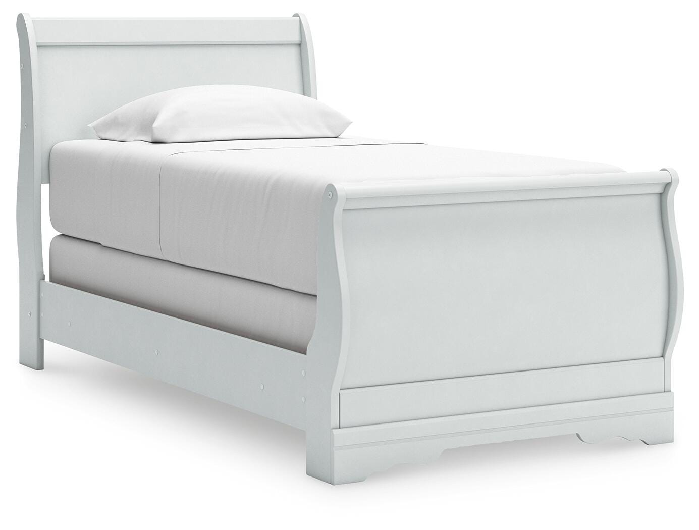 Anarasia Sleigh Bed (Youth) - White (B129-SI)