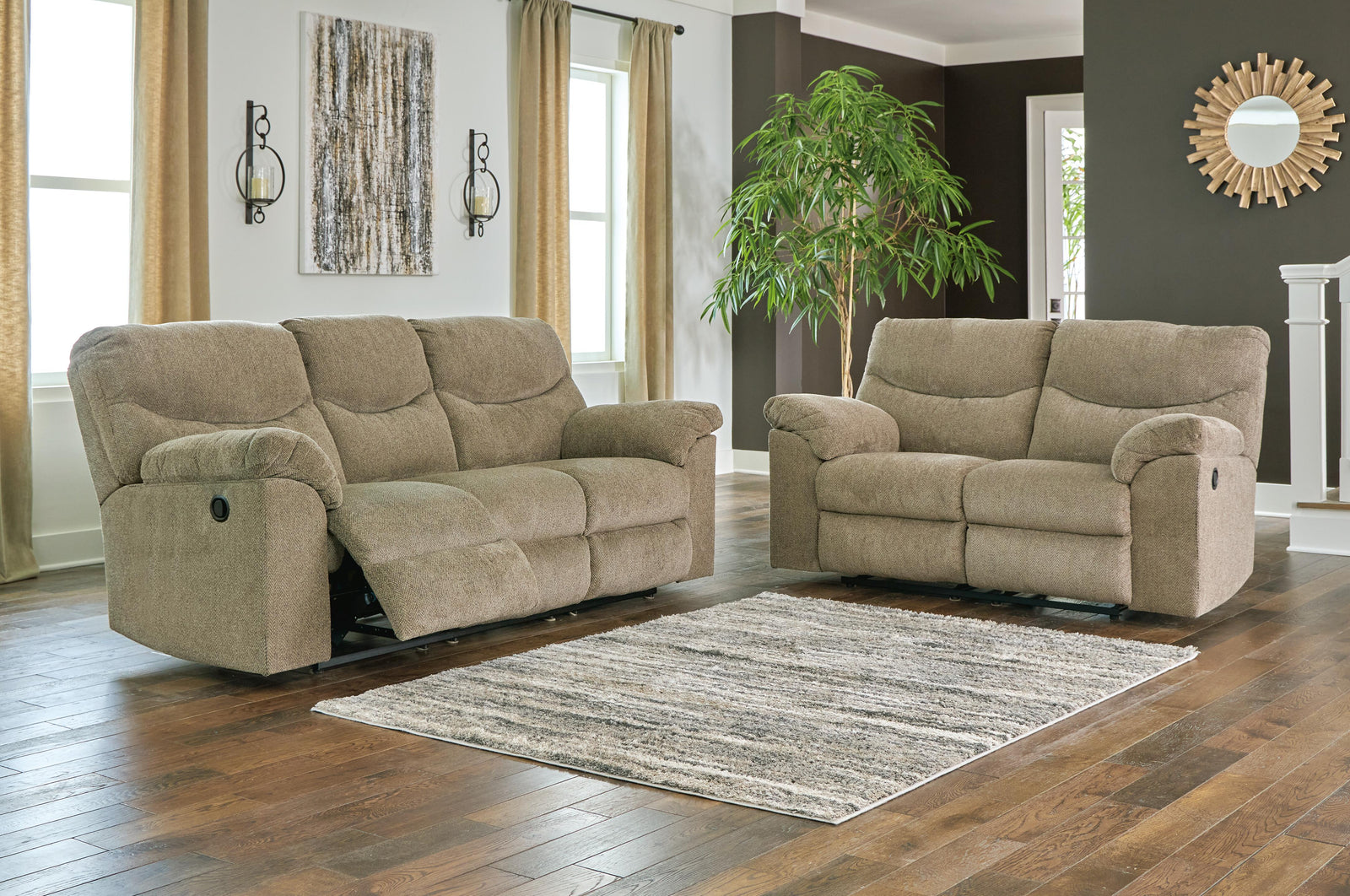 Alphons Reclining Sofa and Loveseat (28202-SI) - Image 3