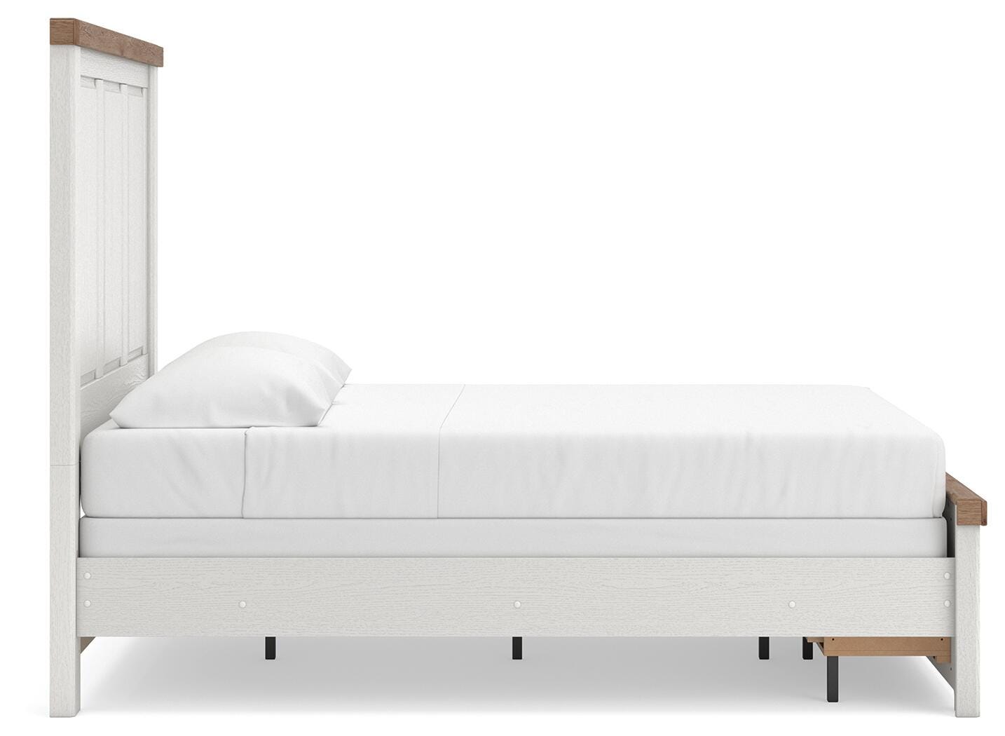 Savonport Panel Storage Bed - White/Brown (B4615-SI) - Image 5