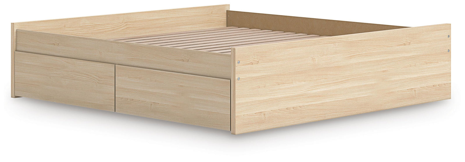 Onita Platform Bed with 1 Side Storage - Natural (EB9632-SI) - Image 3