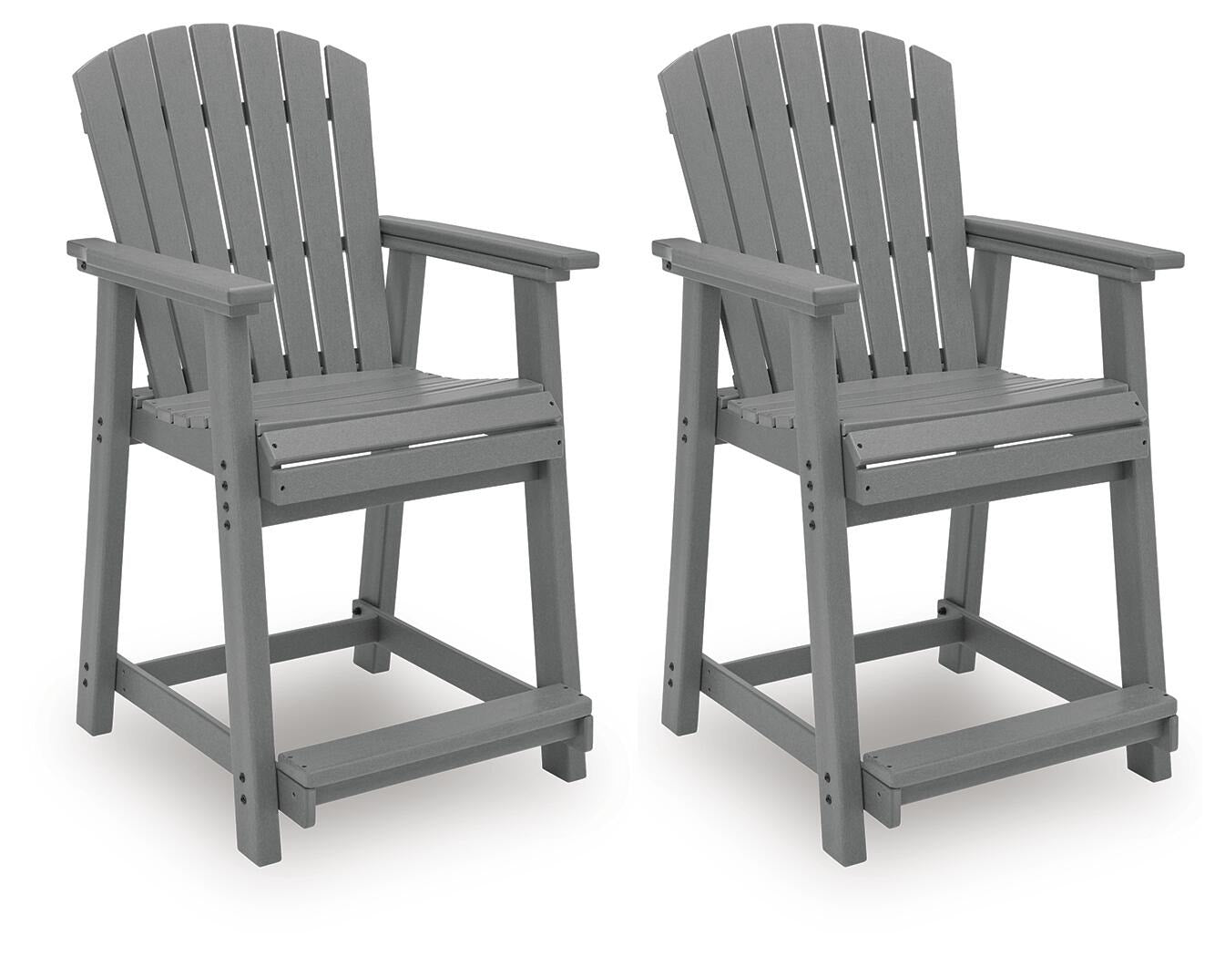 Sanctuary Beach Outdoor Counter Height Bar Stool (Set of 2) (PCP227-SI) - Image 5