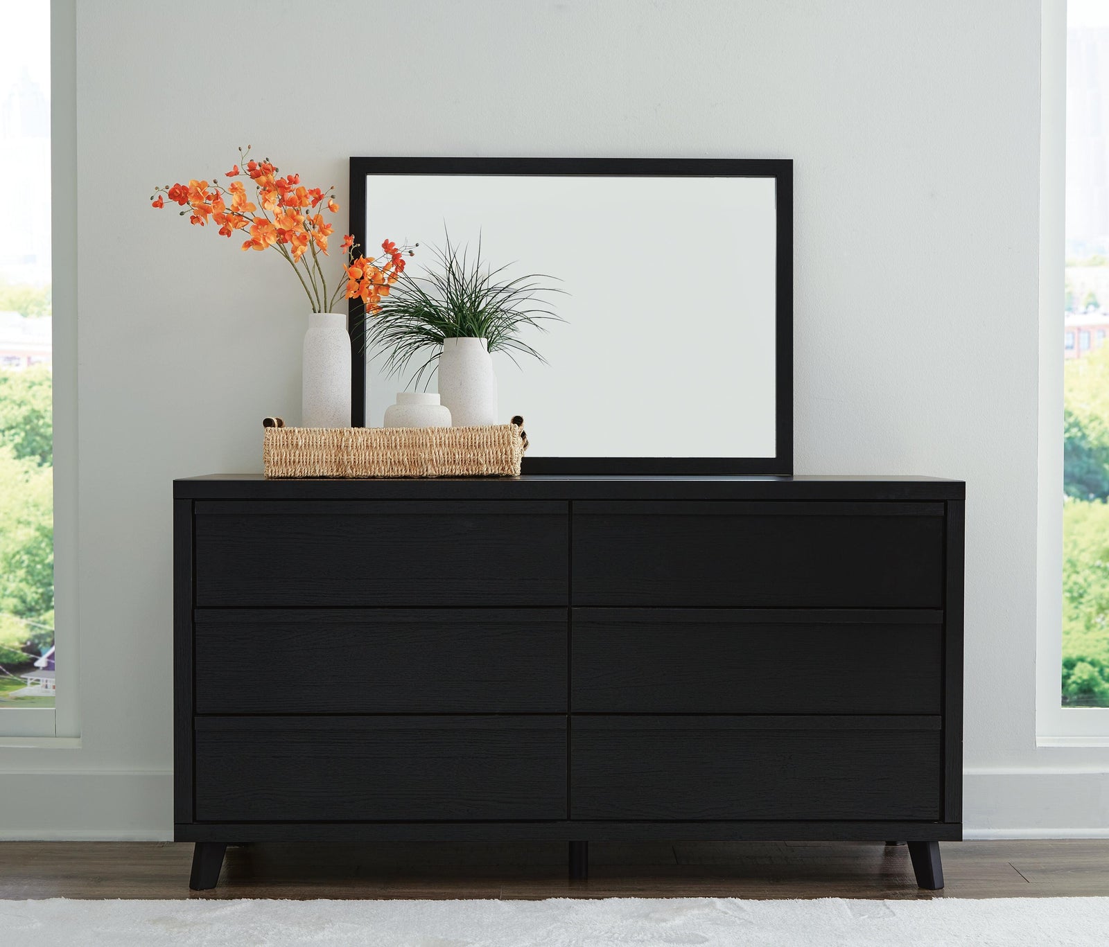 Danziar Dresser and Mirror - Black (B1013-SI) - Image 3