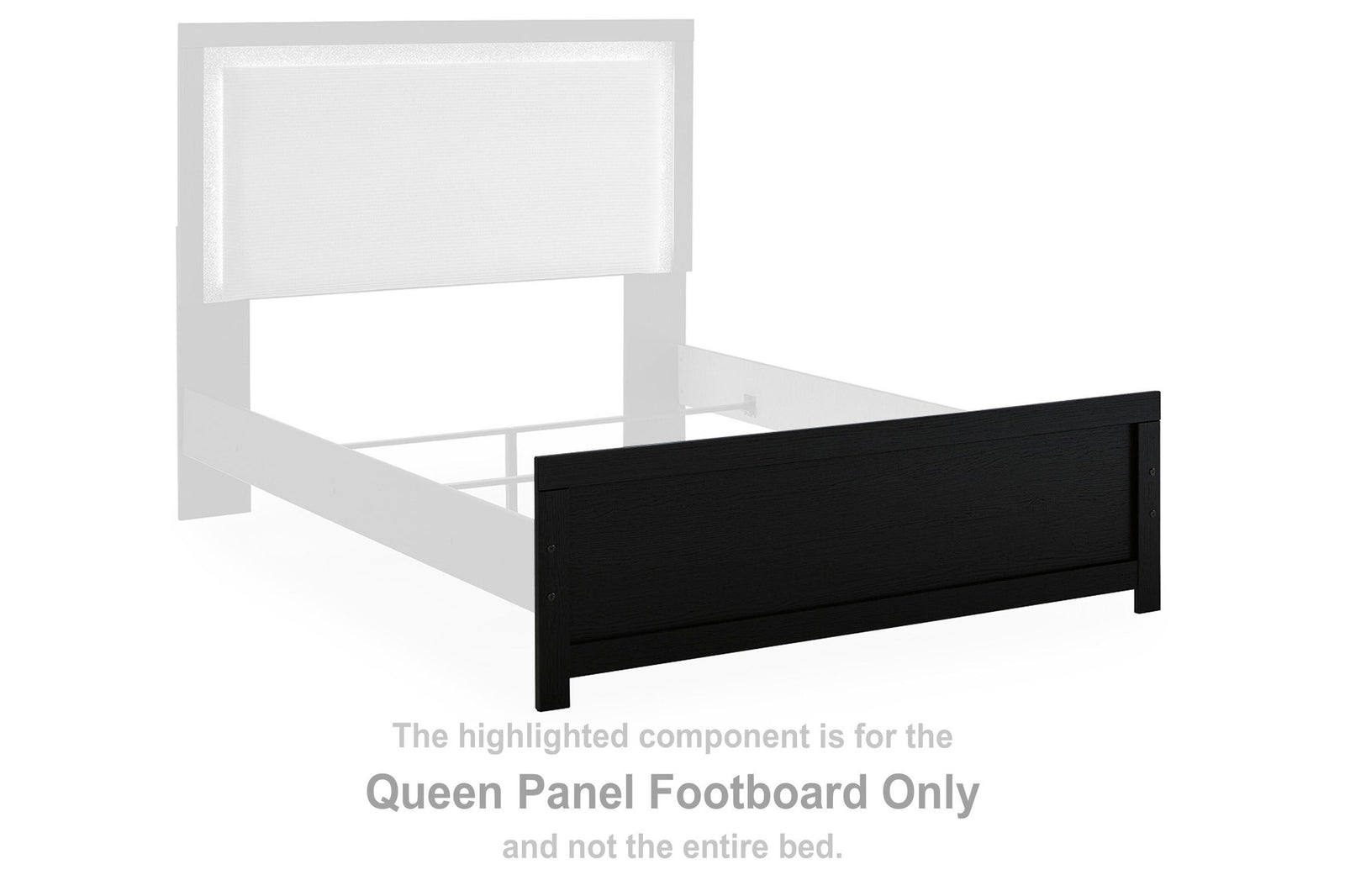 Maeling King Panel Footboard (PCB1115-SI) - Image 2