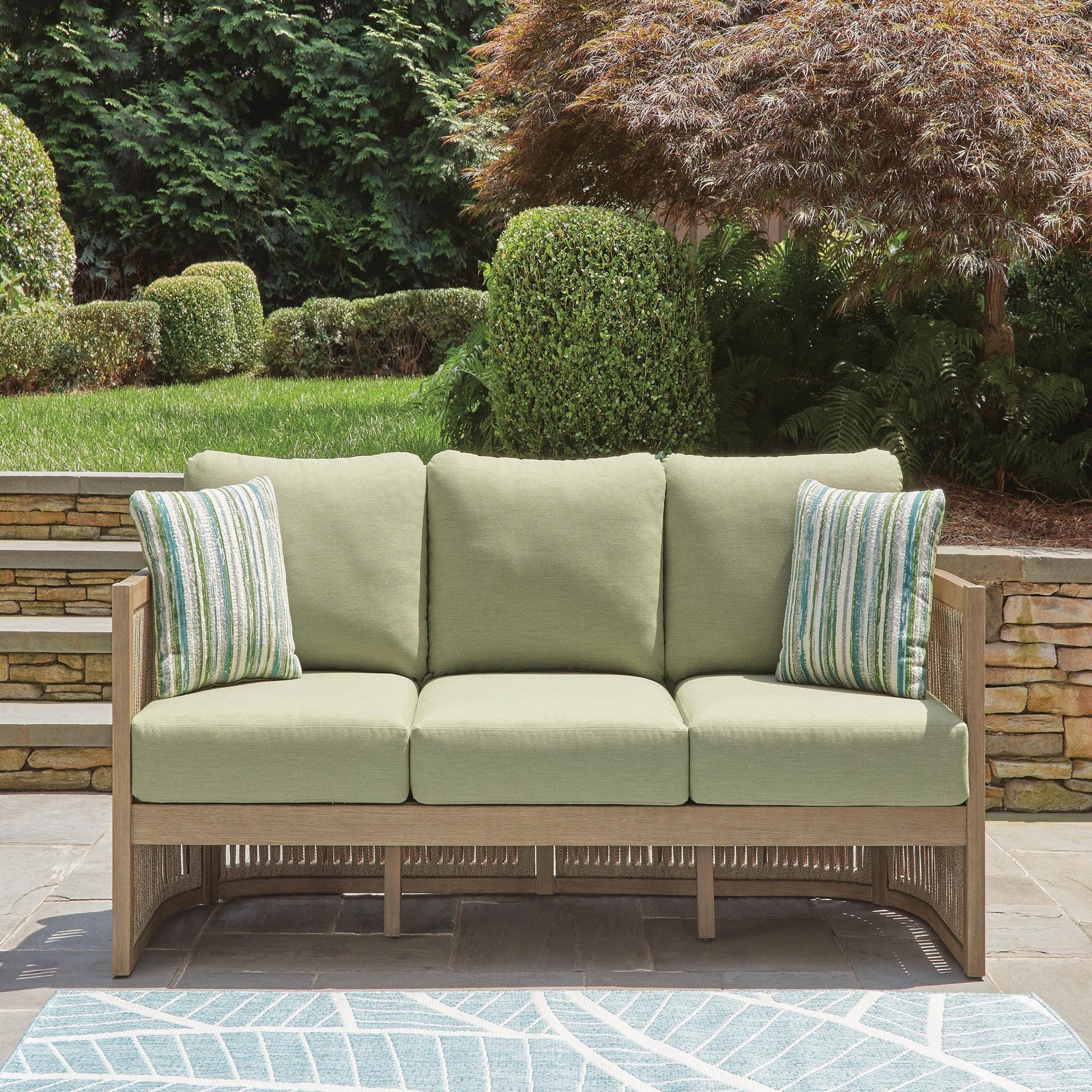 Serena Shores Outdoor Sofa with Cushion (PCP604-SI) - Image 11
