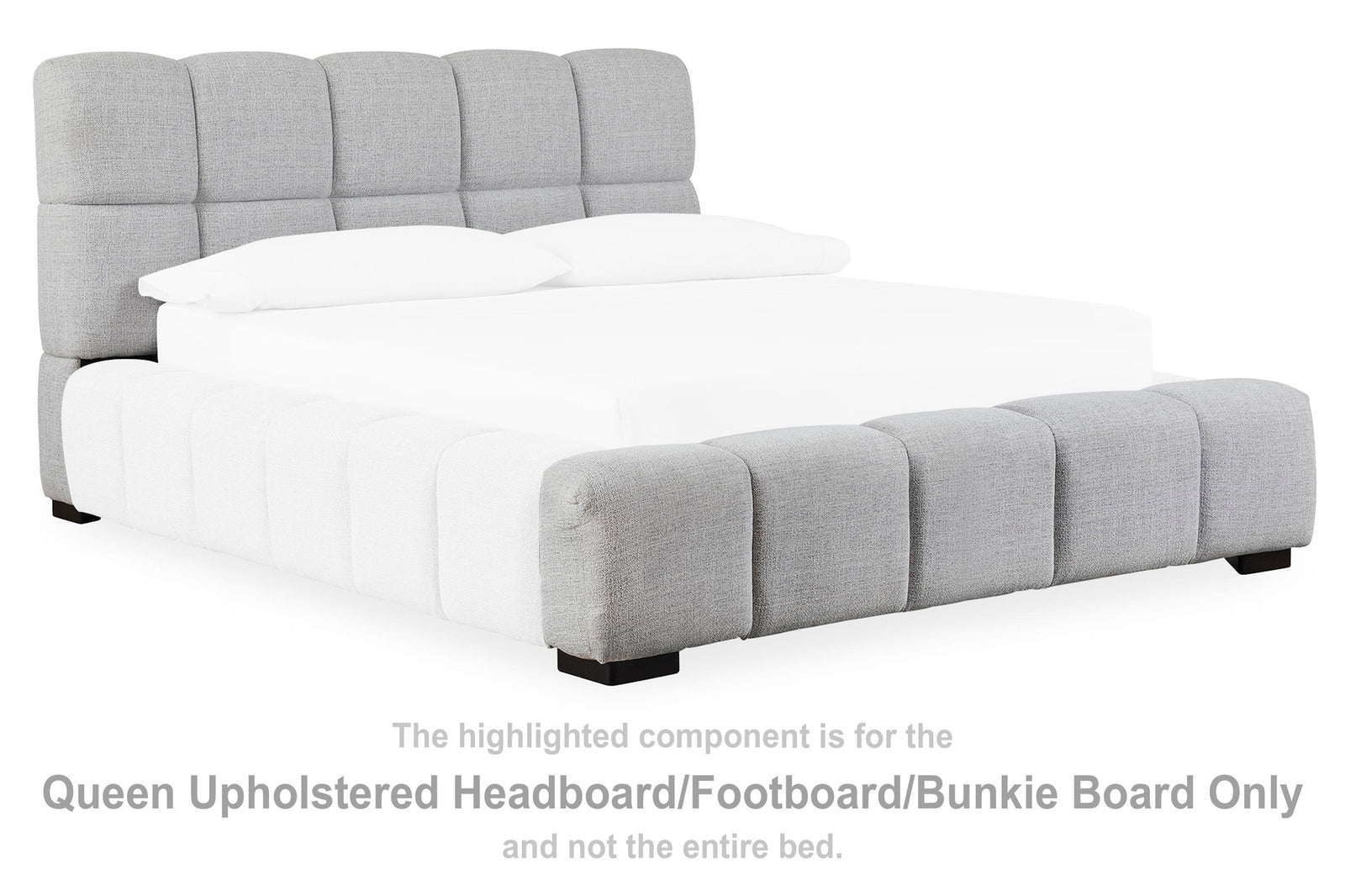 Grendusk King/California King Upholstered Headboard/Footboard/Bunkie Board (PCB584-SI) - Image 3