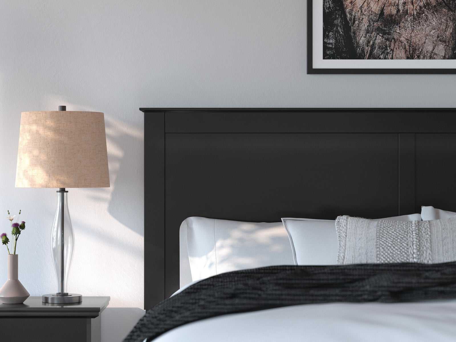 Maribel Panel Bed - Black (B138-SI) - Image 9
