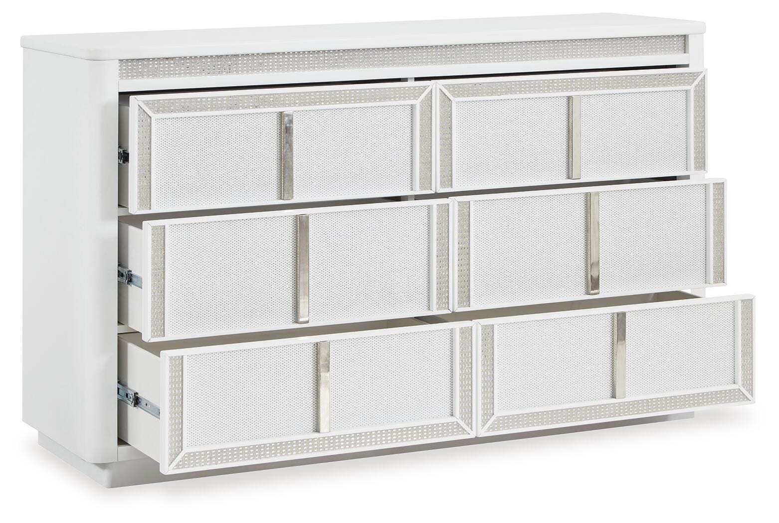 Chalanna Storage Bed, Dresser and 2 Nightstands (B822-SI) - Image 4