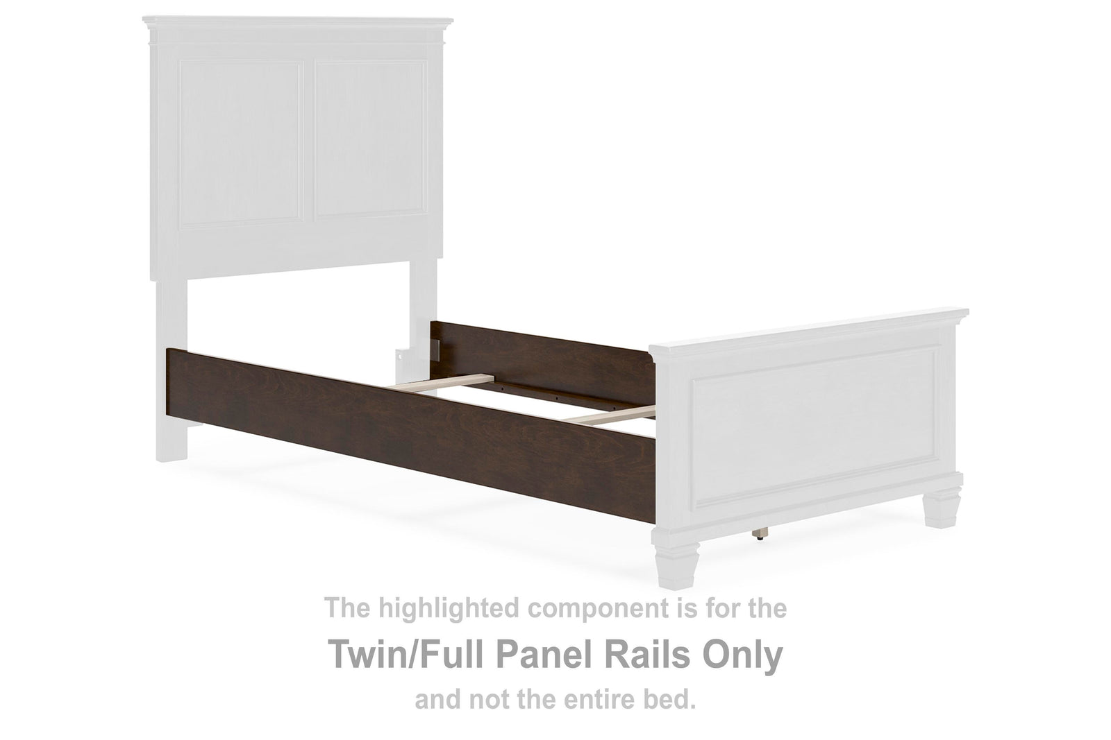 Danabrin Panel Rails - Brown (B685-SI) - Image 4