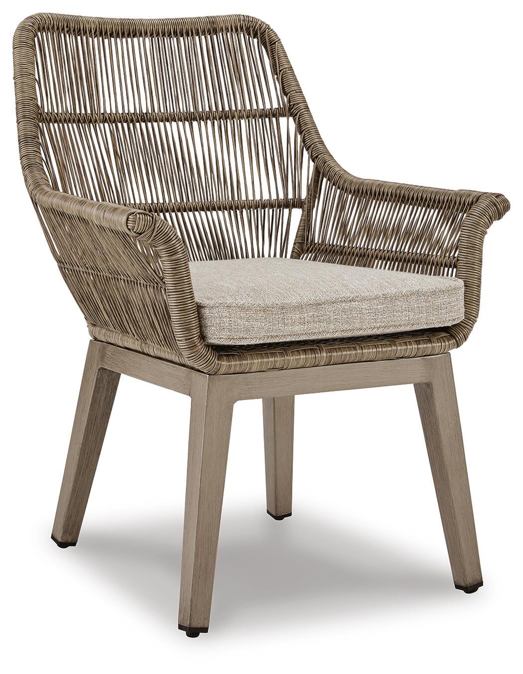 Beach Front Arm Chair with Cushion (Set of 2) (P399-SI) - Image 2
