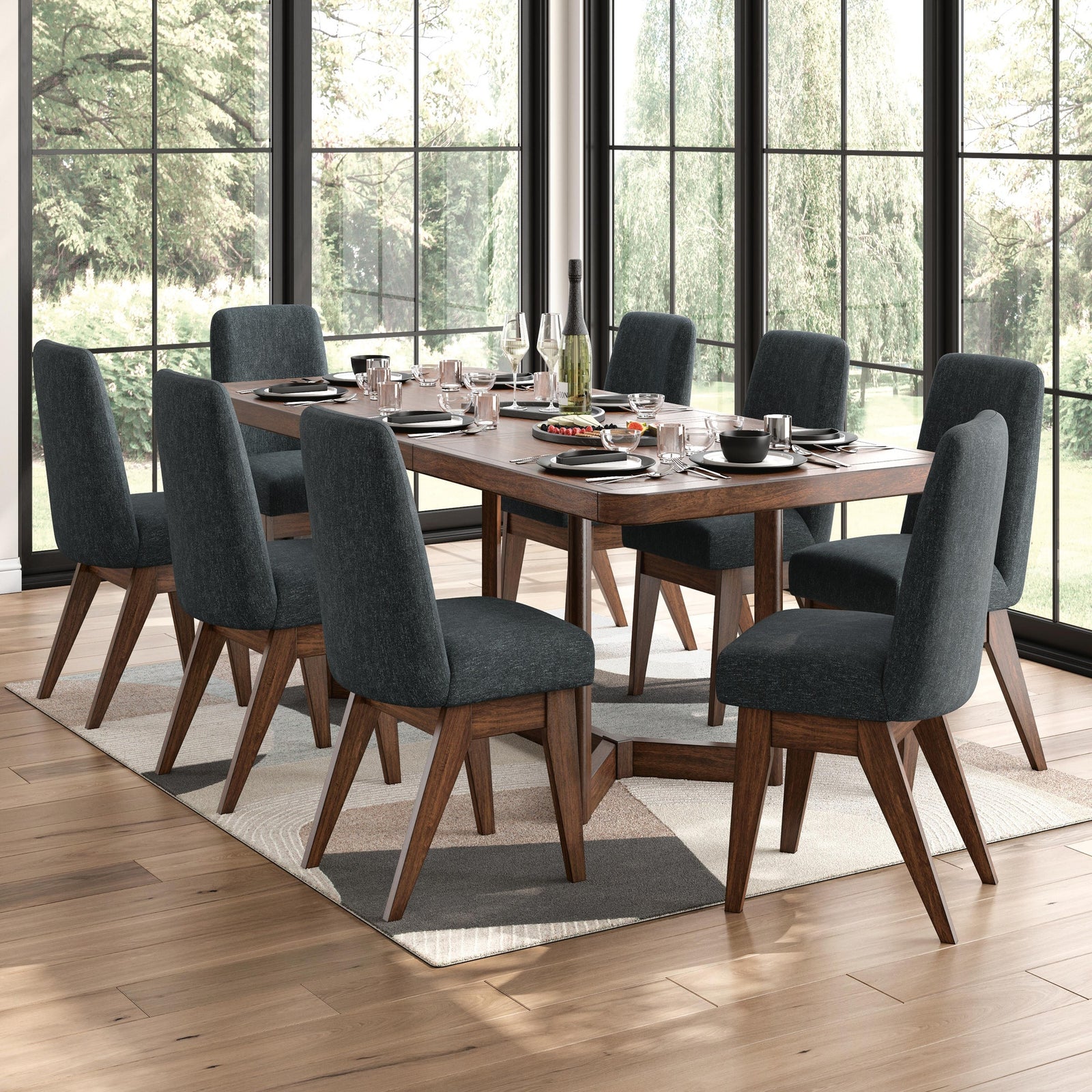 Dilenno Extension Dining Table and 8 Chairs (PCD857-SI) - Image 13