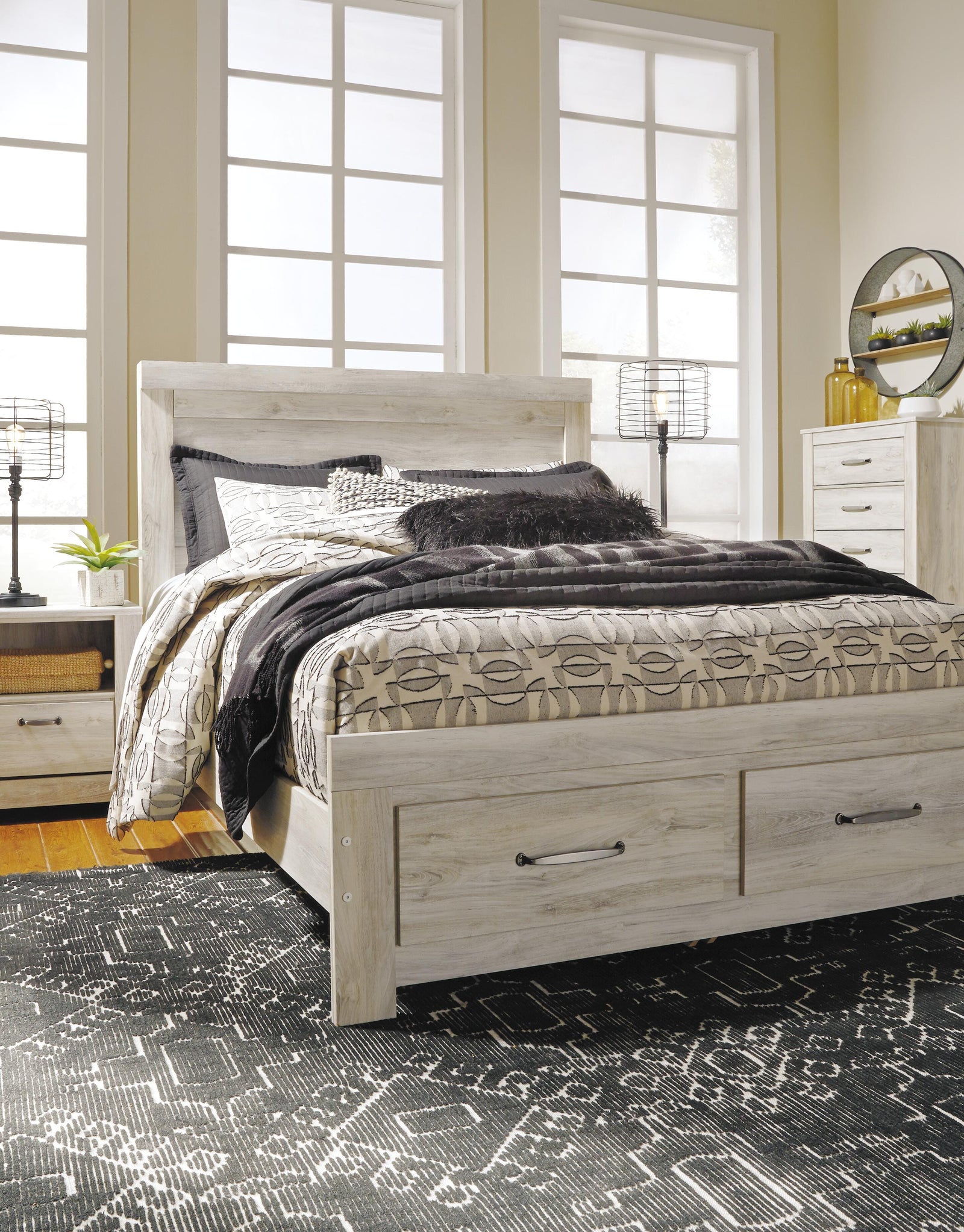 Bellaby Panel Headboard - Whitewash (B331-SI) - Image 8