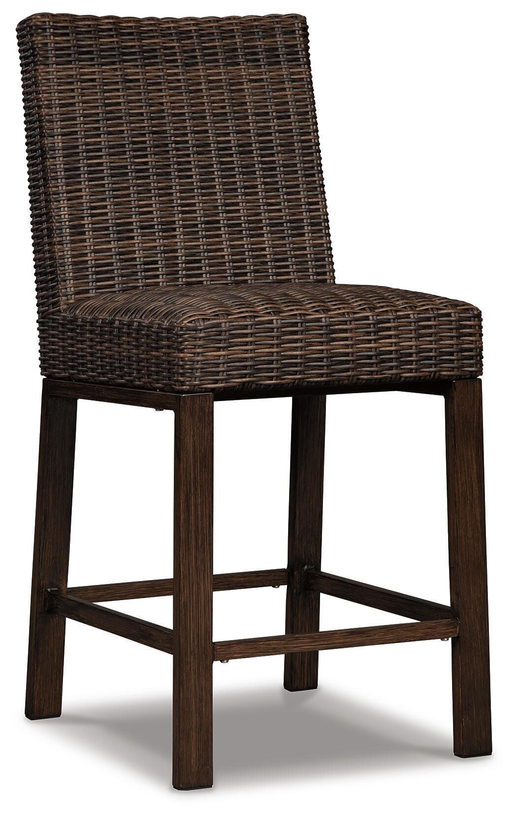 Paradise Trail Outdoor Counter Height Dining Table with 6 Barstools (P750-SI) - Image 3