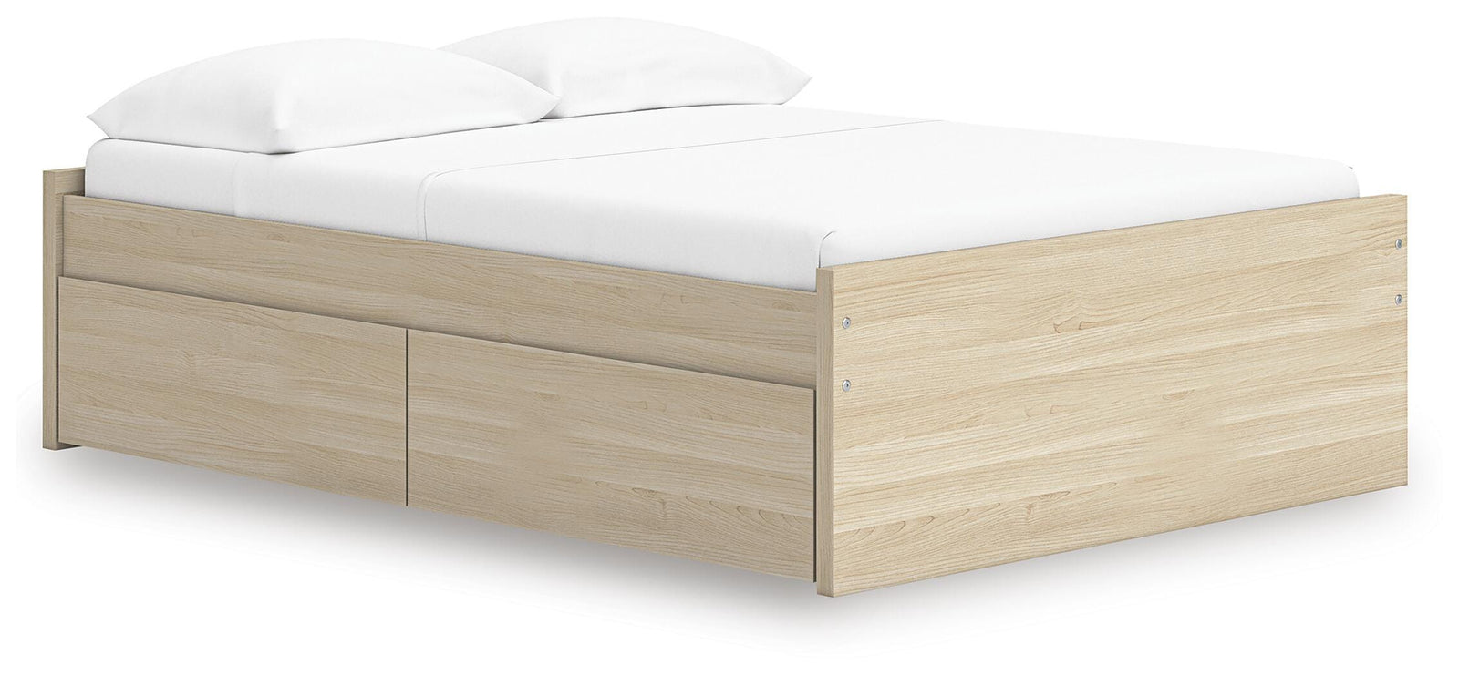 Onita Platform Bed with 2 Side Storage (Youth) - Natural (EB9632-SI)
