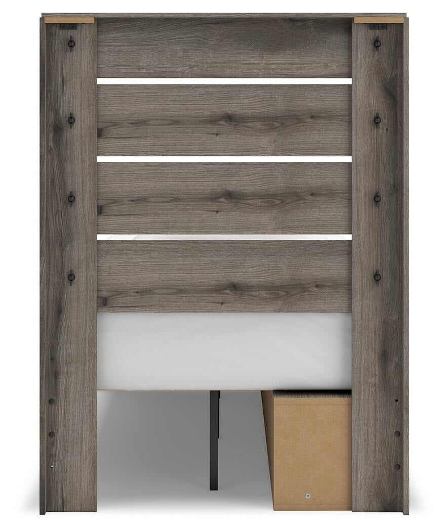 Graystorm Twin Panel Storage Bed (PCB2405-SI) - Image 6
