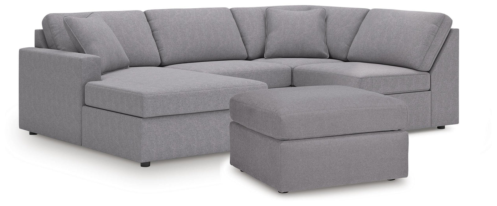 Modmax 4-Piece Sectional and Oversized Accent Ottoman (92104-SI)
