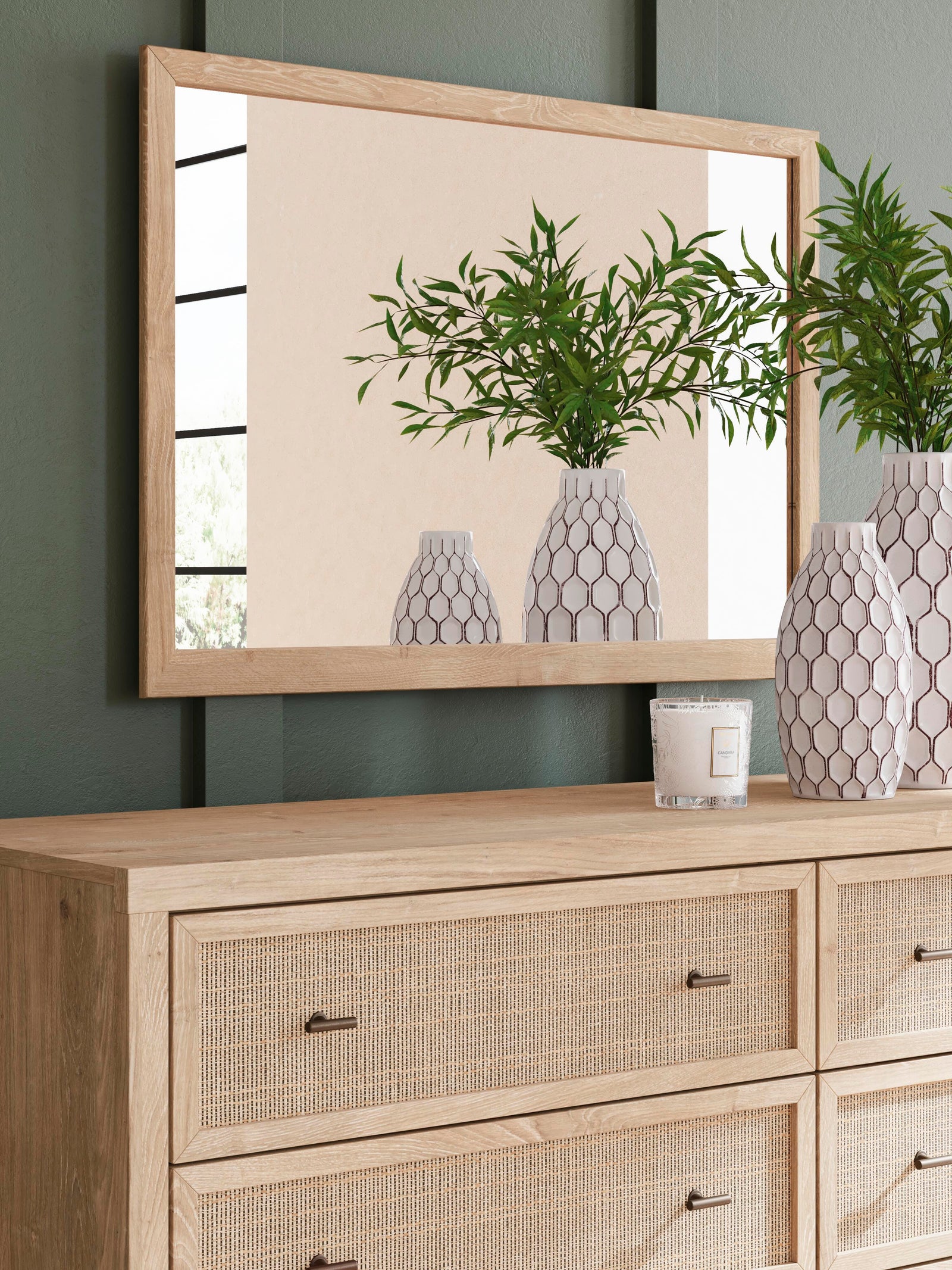 Cielden Panel Bed, Dresser and Mirror - Two-tone (B1199-SI) - Image 21