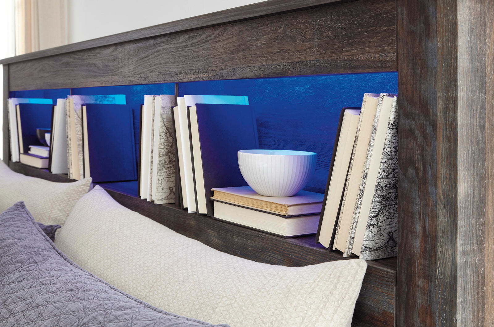 Drystan Bookcase Headboard - Multi (B211-SI) - Image 3