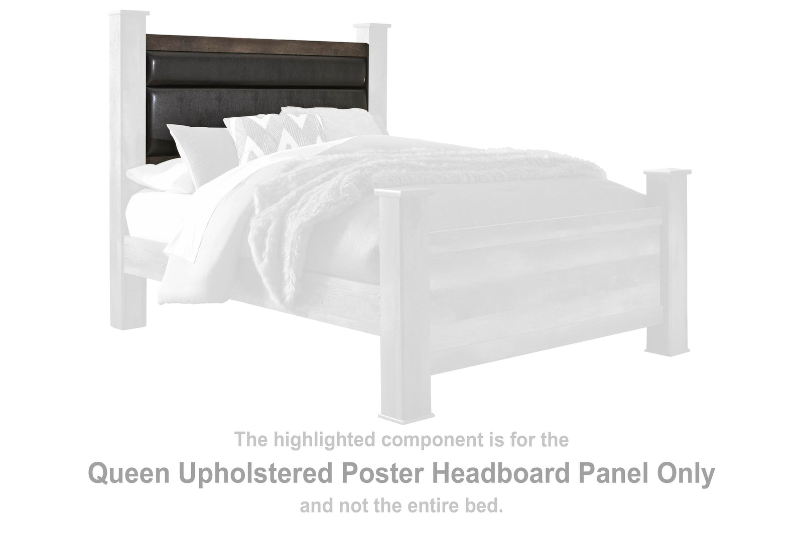 Wynnlow Upholstered Poster Headboard Panel - Gray (B440-SI)