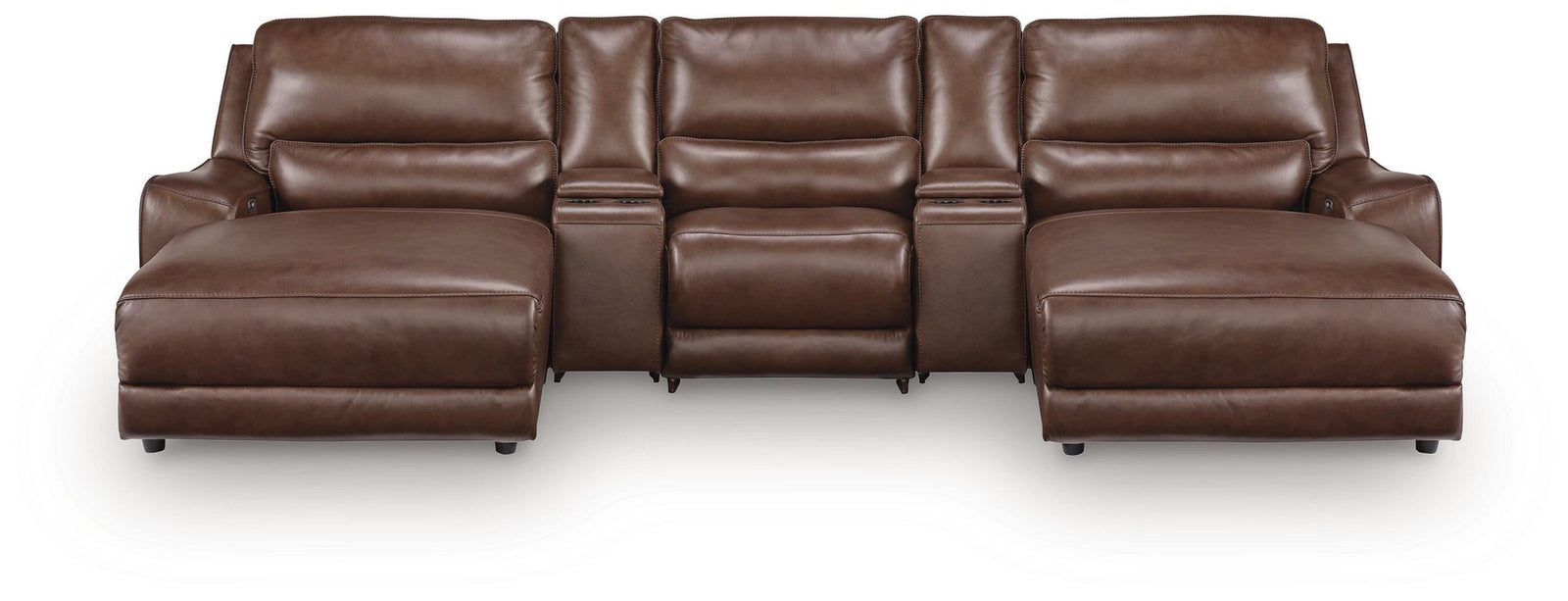 DeepWakes 5-Piece Power Reclining Sectional with Chaise (PCU62607-SI)
