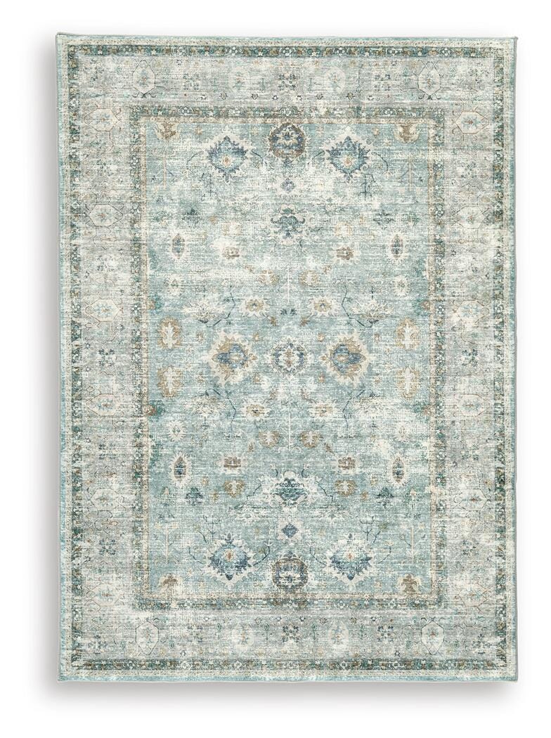 Ladstoney 5 x 7 Memory Foam Area Rug (R40750-SI)