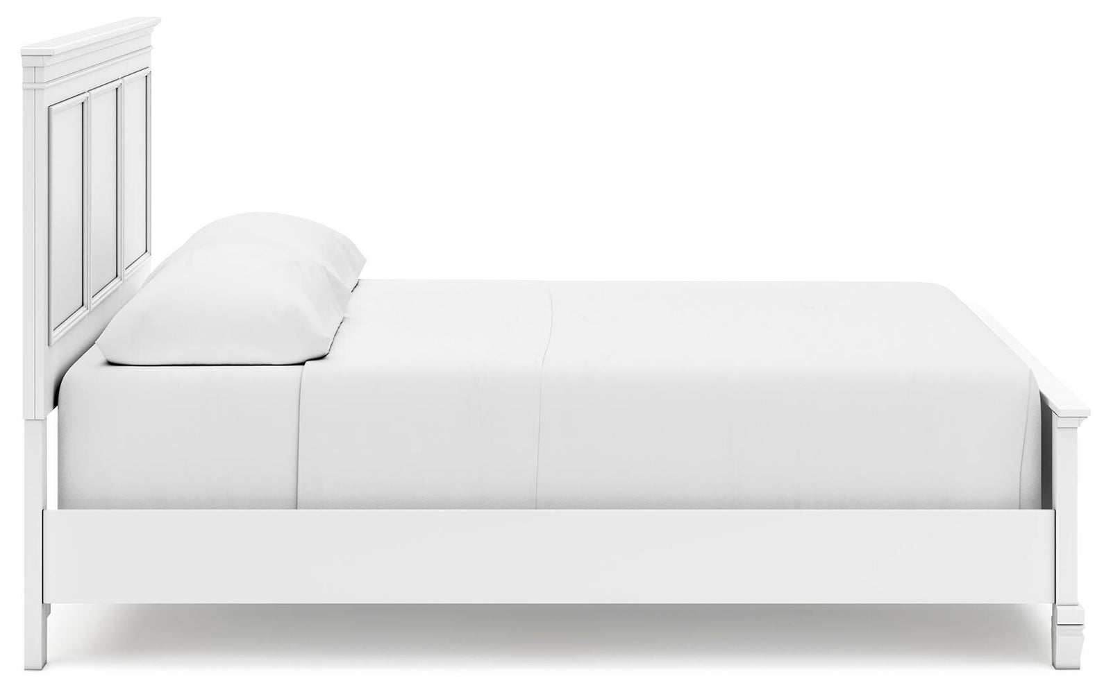 Fortman Panel Bed, Dresser and Mirror - White (B680-SI) - Image 9