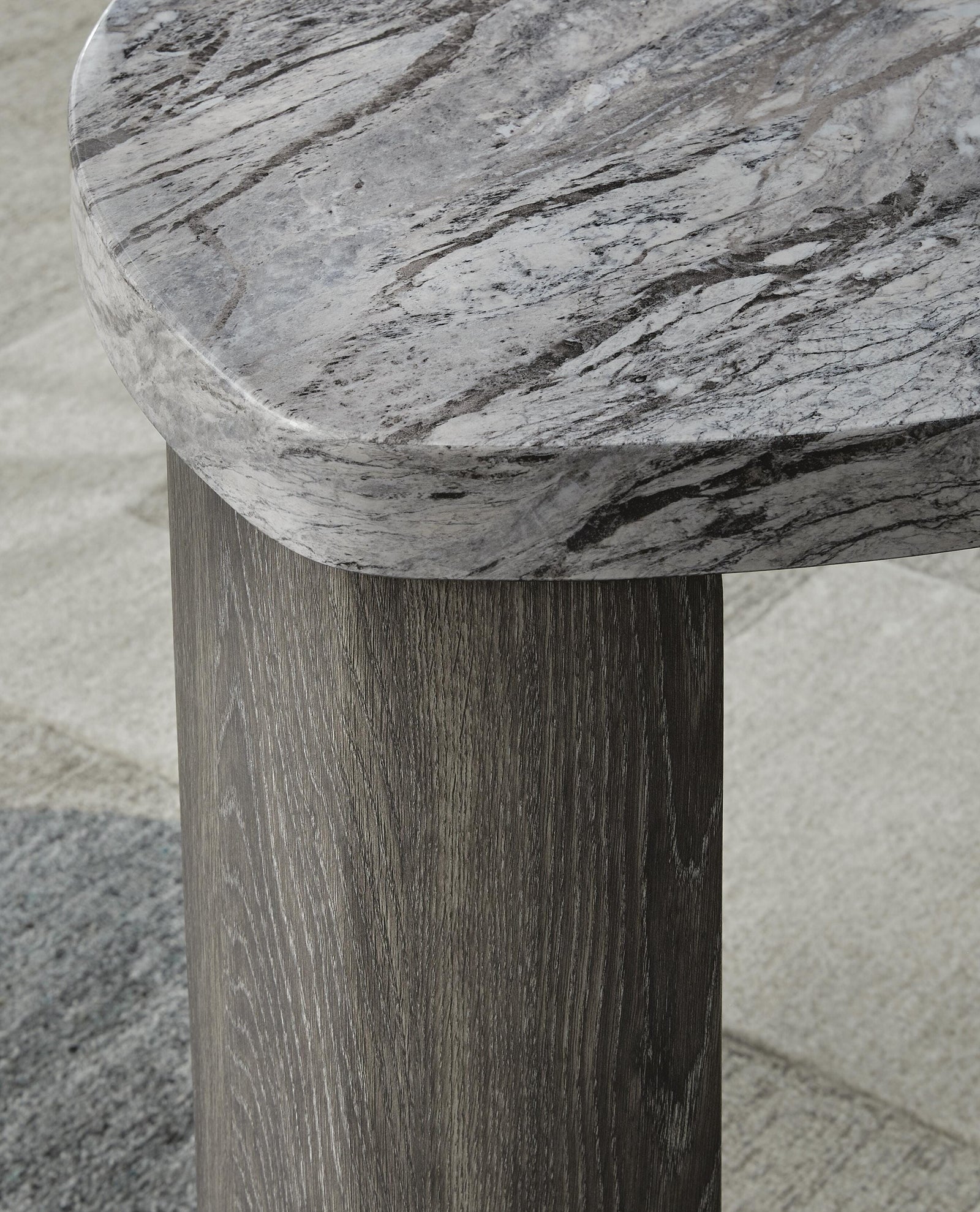 Surmour End Table - Gray/Brown (T600-SI) - Image 5