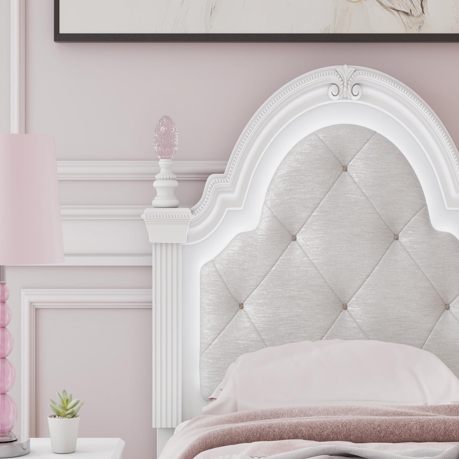 Kozlani Twin Upholstered Panel Bed (PCB1819-SI) - Image 11