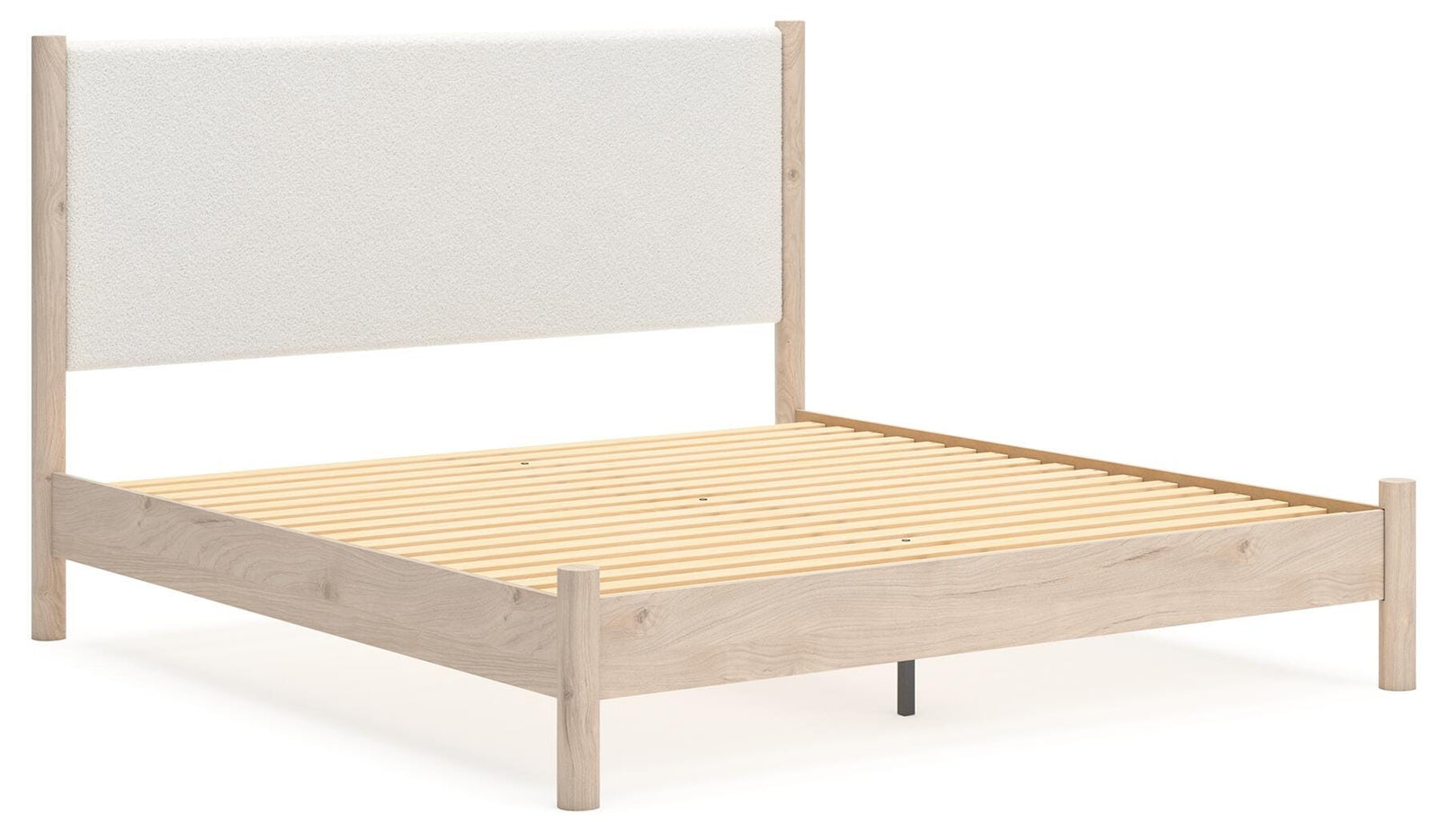 Cadmori Upholstered Panel Bed, Dresser, Mirror and Nightstand - Two-tone (B2615-SI) - Image 10