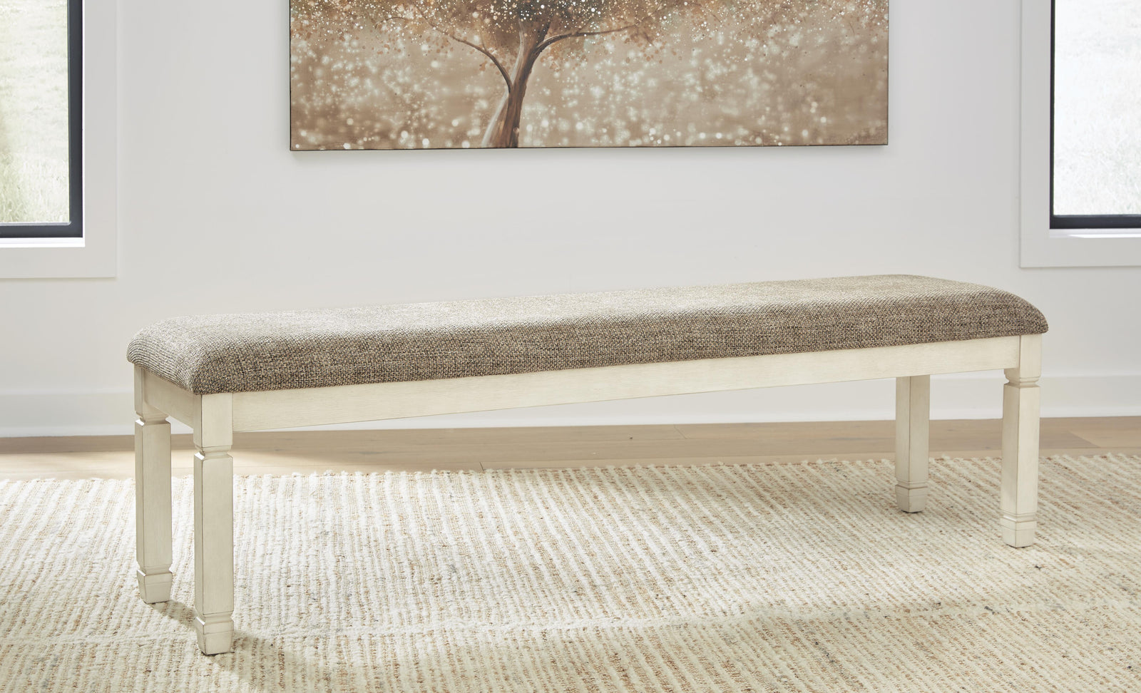 Bolanburg Dining Table, 6 Chairs and Bench (D647-SI) - Image 10
