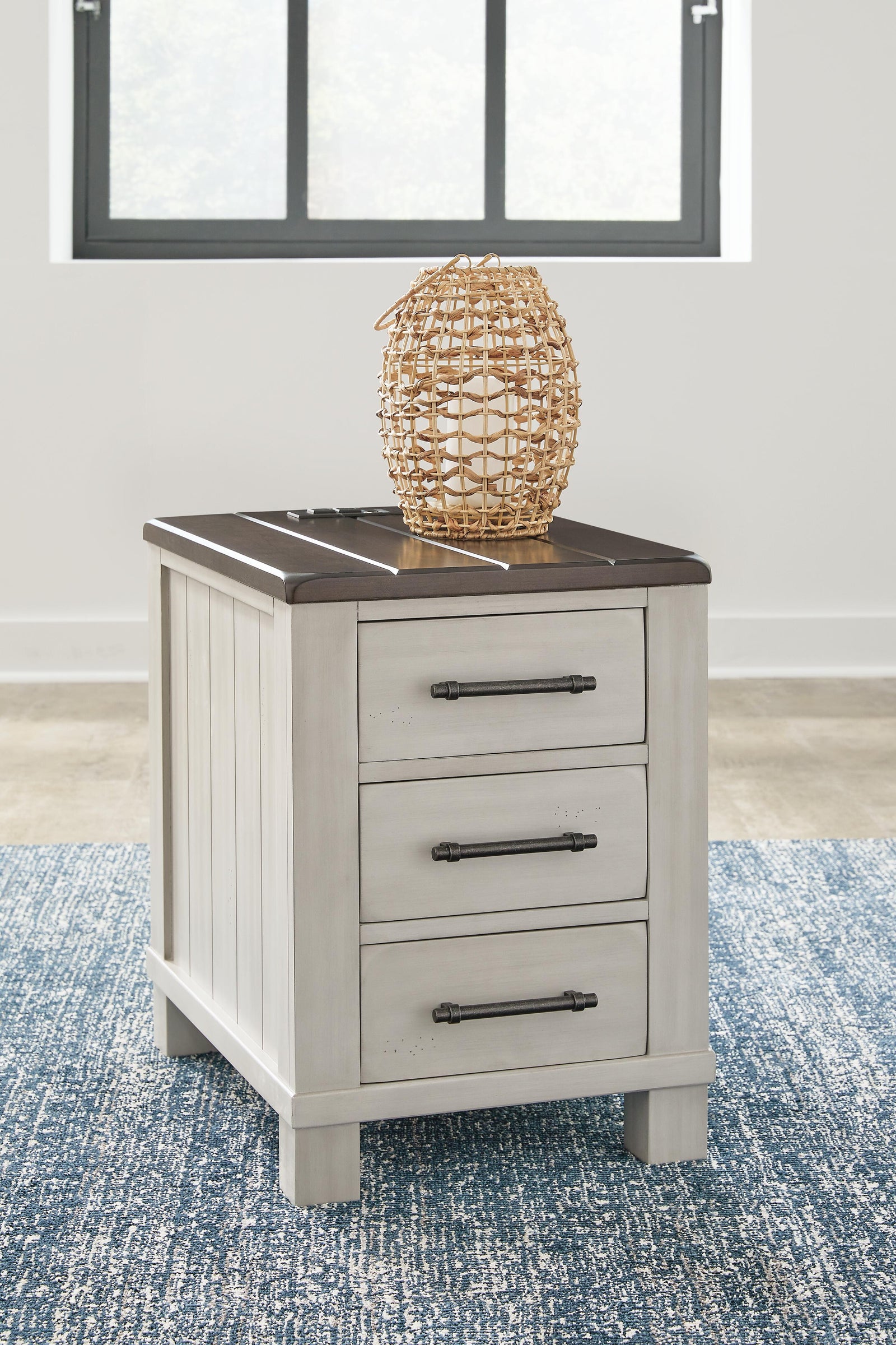 Darborn Lift-top Coffee Table and 2 Chairside End Tables - Gray/Brown (T796-SI) - Image 16