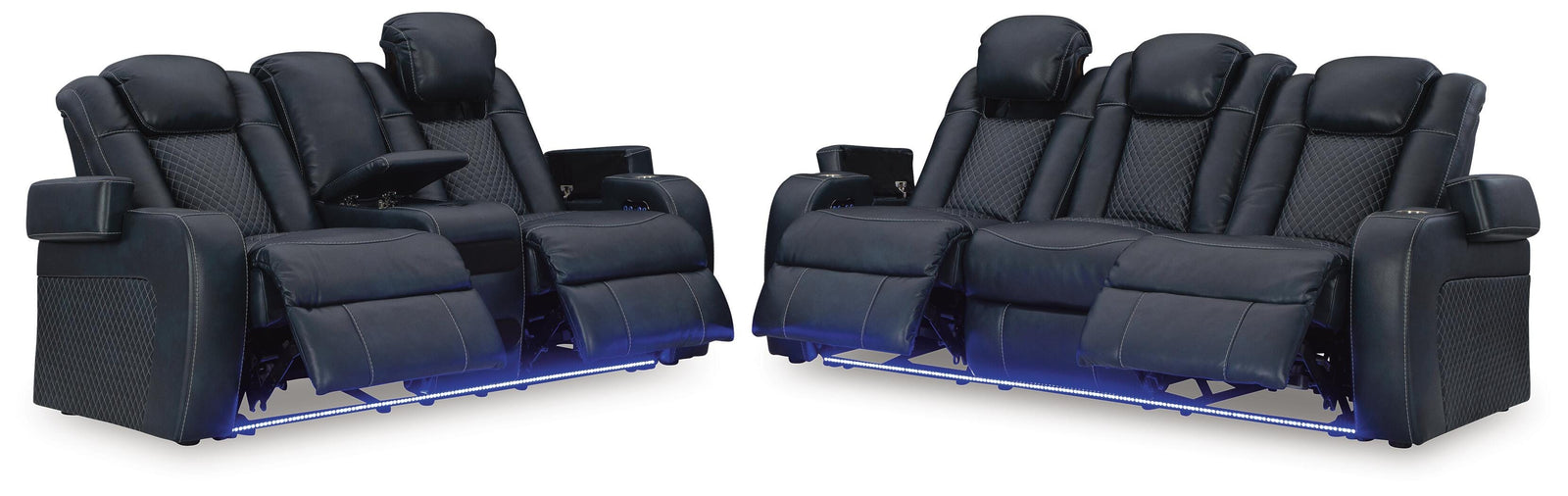 Fyne-Dyme Power Reclining Sofa and Loveseat (36603-SI) - Image 2