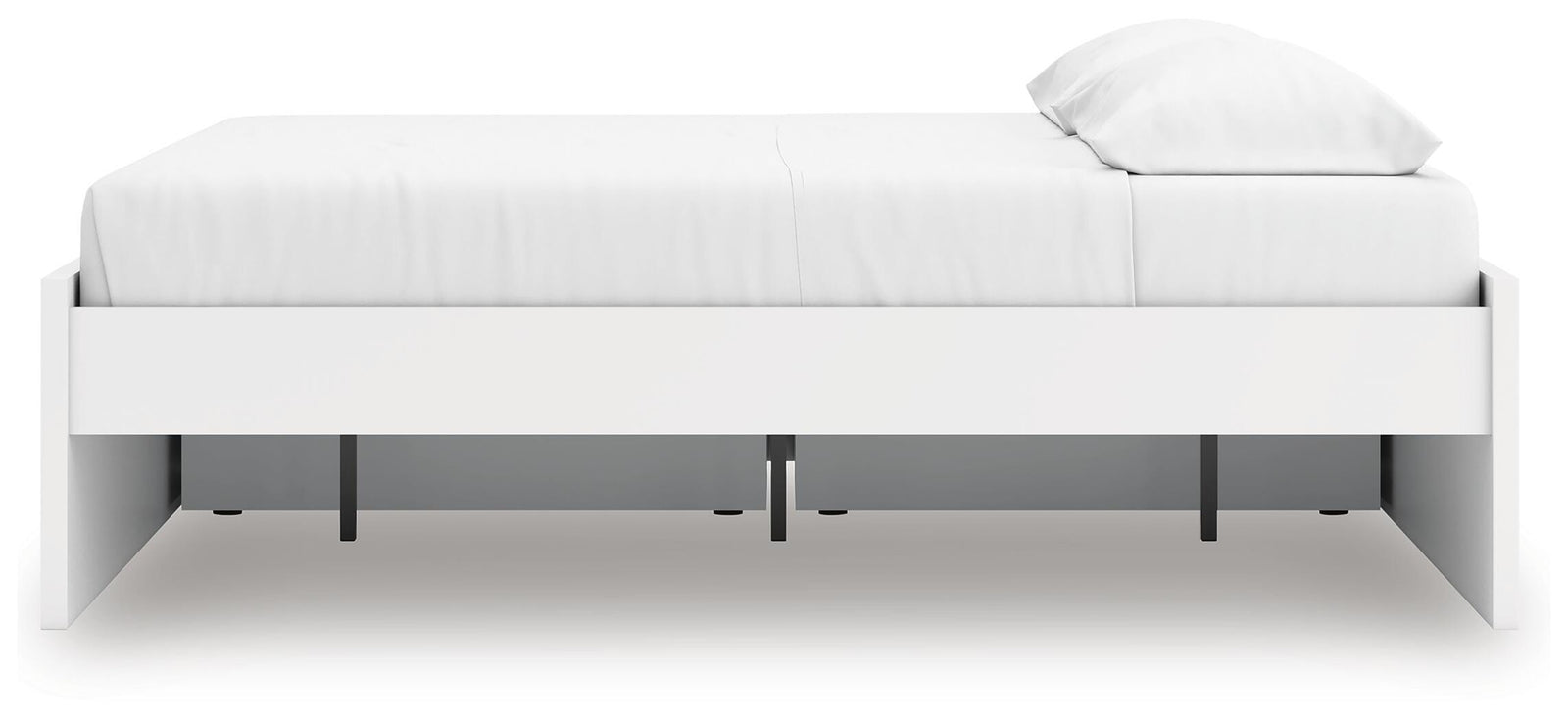 Onita Platform Bed with 1 Side Storage - White (EB9630-SI) - Image 8