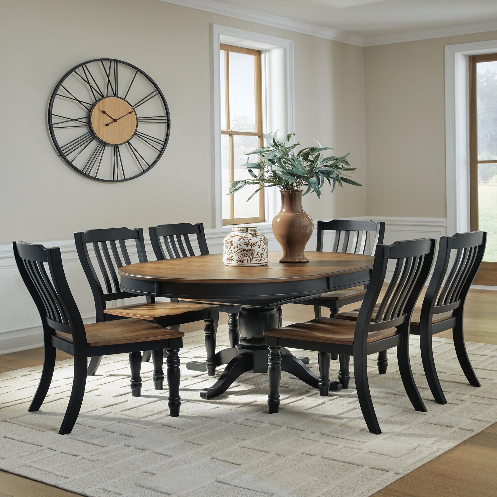 Clorazi Extension Dining Table and 6 Chairs (PCD619-SI) - Image 2