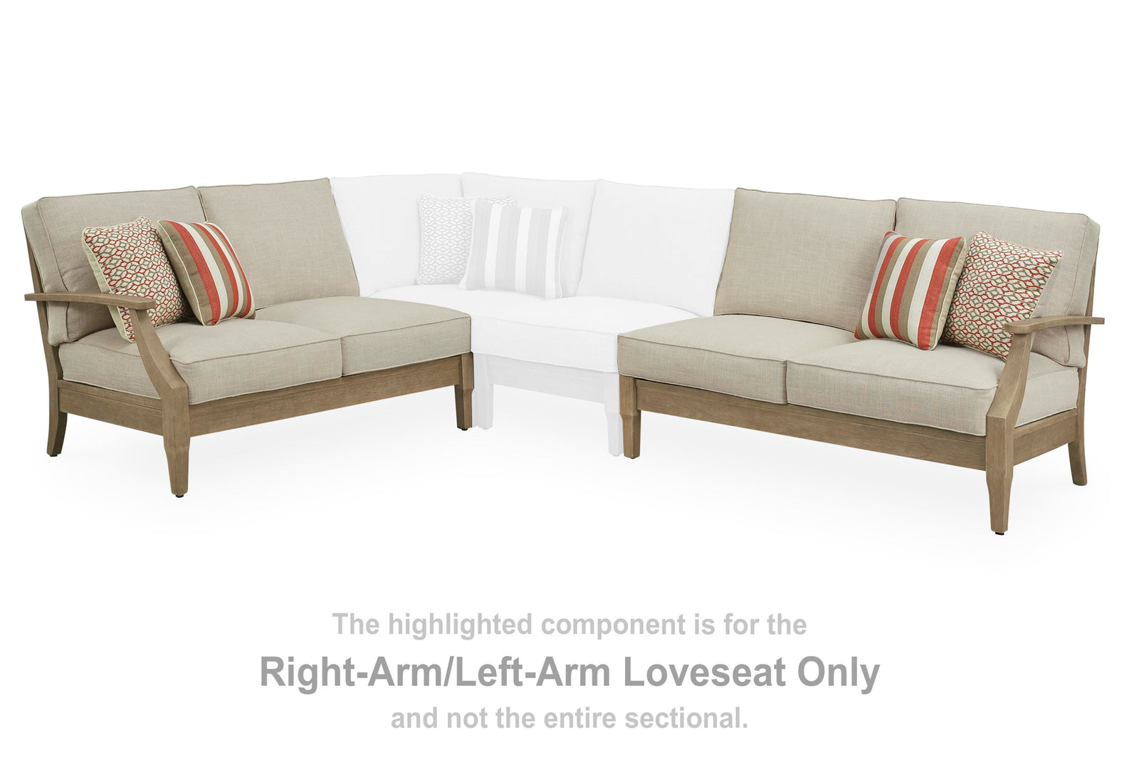 Clare View Right-Arm/Left-Arm Loveseat (P801-SI) - Image 18