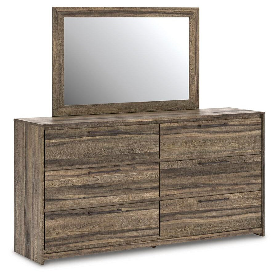 Elbrim Full Panel Storage Bed, Dresser, Mirror and 2 Nightstands (PCB2005-SI) - Image 3