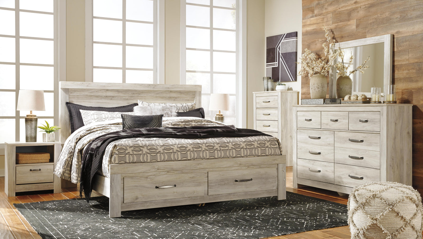 Bellaby Panel Headboard - Whitewash (B331-SI) - Image 26