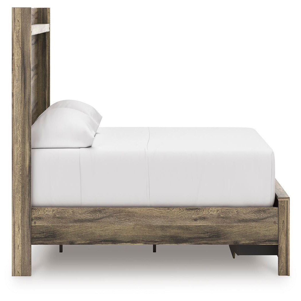 Elbrim Full Panel Storage Bed, Dresser, Mirror and 2 Nightstands (PCB2005-SI) - Image 12