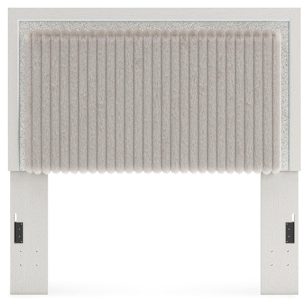 Zuraleus King/California King Upholstered Headboard/Footboard/Roll Slats (PCB3381-SI) - Image 16