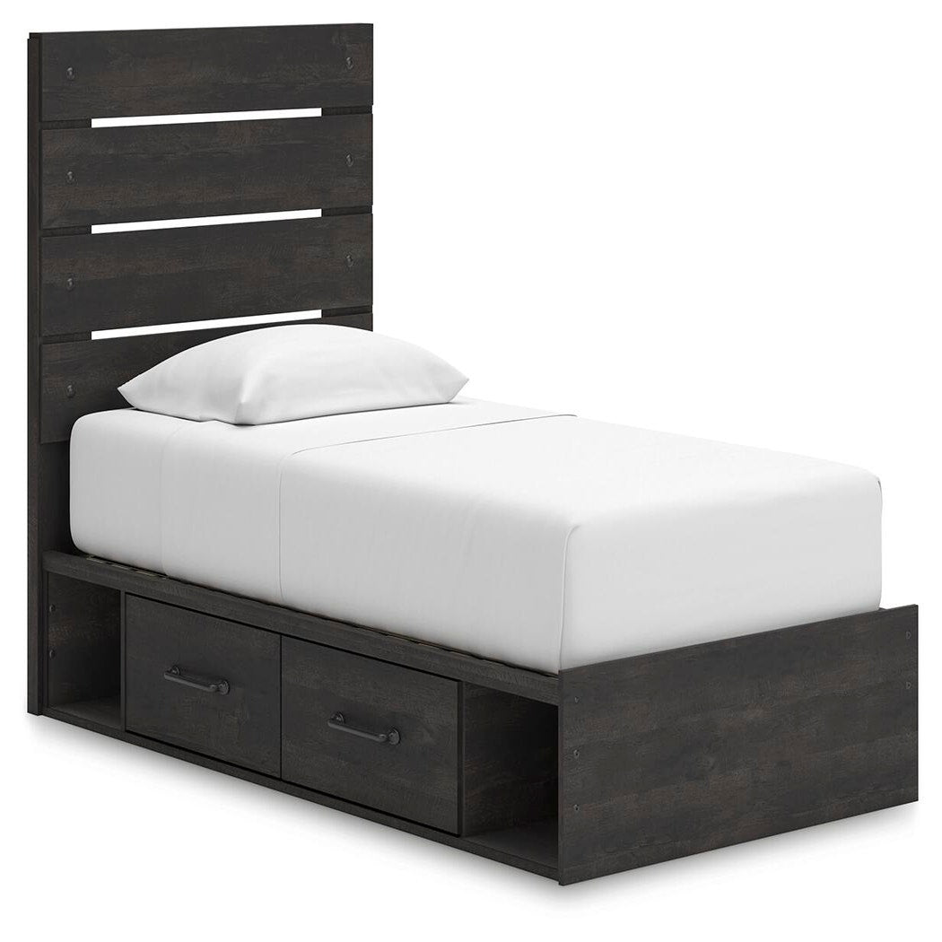 Hollivern Twin Panel Storage Bed (PCB2108-SI)