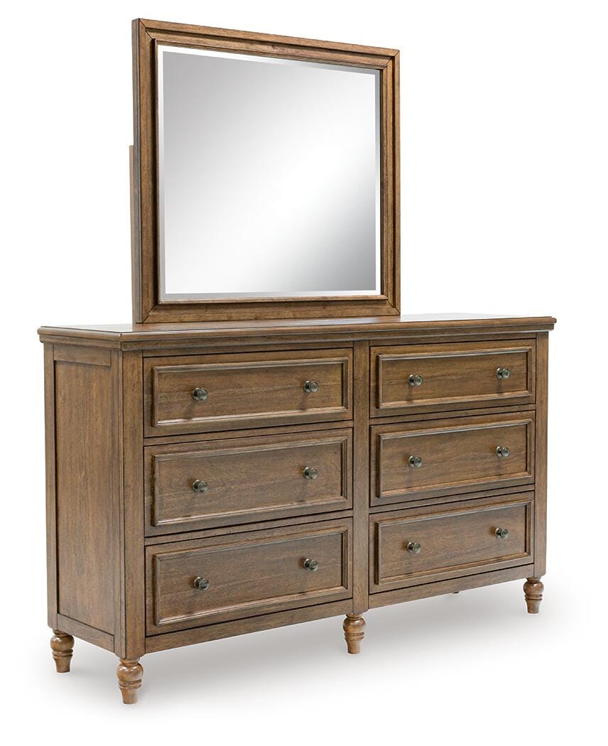 Sturlayne Dresser and Mirror - Brown (B787-SI)