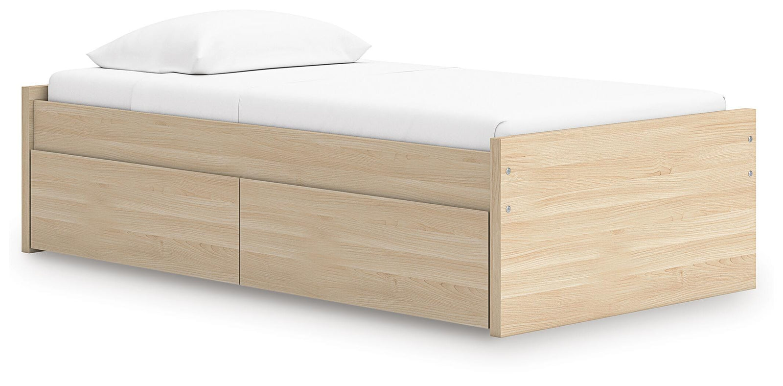 Onita Platform Bed with 1 Side Storage (Youth) - Natural (EB9632-SI)
