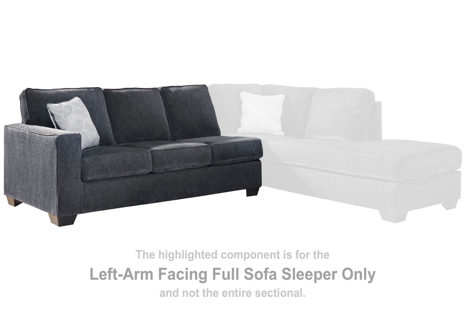 Altari Left-Arm Facing Full Sofa Sleeper (87213-SI) - Image 11
