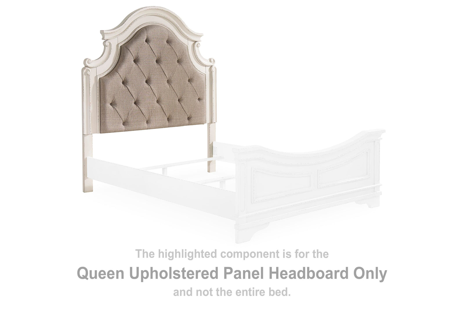 Realyn Upholstered Panel Headboard - Two-tone (B743-SI)