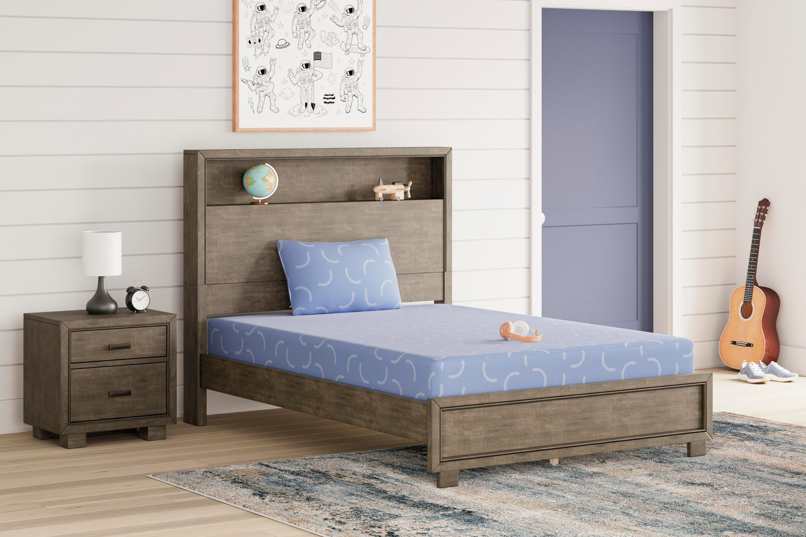 iKidz Ocean Twin Mattress and Pillow (M430-SI) - Image 3